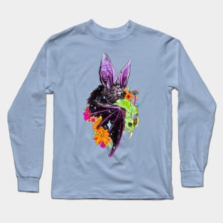 Batty Vibes - Trippy Goth Art Long Sleeve T-Shirt